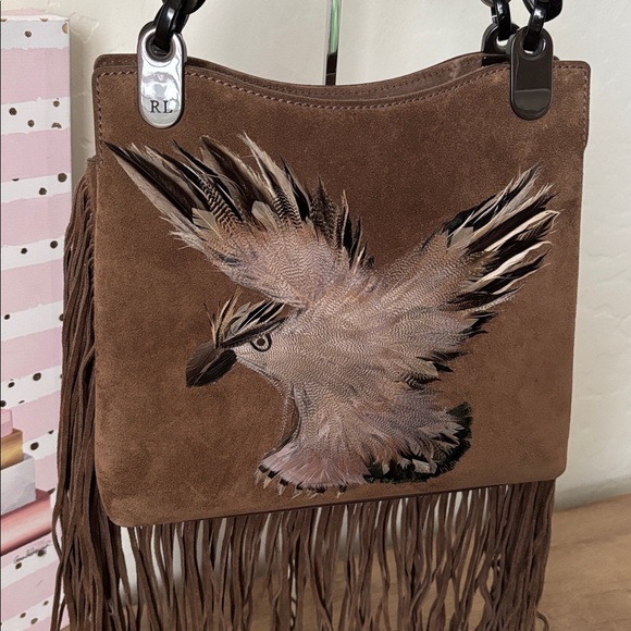 Ralph Lauren Collection - Brown Suede Fringe Bag - Picture 3 of 11